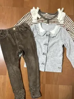 カーディガン パンツ コーデュロイ まとめ ハシュアッシュ