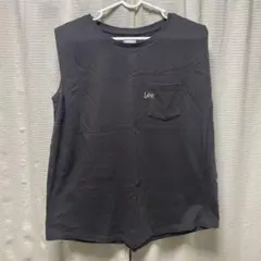 Lee チャコールグレーノースリーブ Tシャツ M