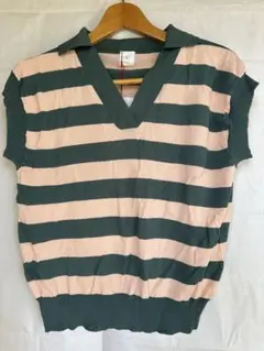 タグ付き新品♪オペークドットクリップ☆Vネックプルオーバー☆サイズM