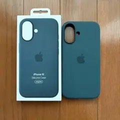 Apple iPhone 16 シリコーンケース レイクグリーン