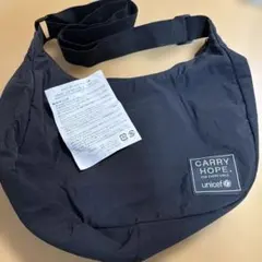 新品 UNICEF ユニセフ エコバッグ ブラック 2way ノベルティ 非売品 新品 UNICEF ユニセフ エコバッグ ブラック 2way ノベルティ 非売品