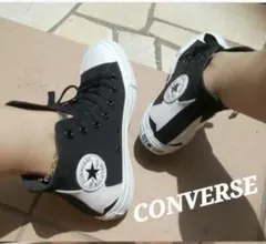 【美品】レア　コンバース　オールスター ブラック/ホワイト　23.5cm