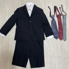 COMME CA ISM 黒 ストライプ　120
