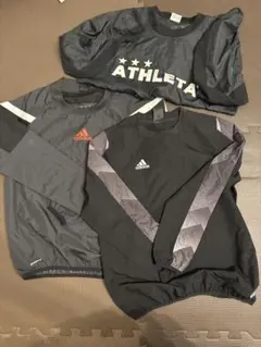 ATHLETA & adidas ピステ 3点セット　サッカー練習着