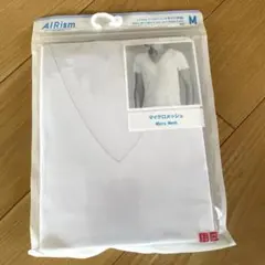 UNIQLO　ユニクロ　エアリズム　マイクロメッシュ　Vネック(半袖)　新品