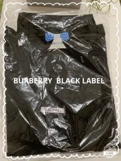 Burberryblack lavelブラック無地シャツ