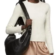 Vince オフホワイト リブ編みセーター XS