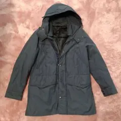 ネイビー フード付き ダウンジャケット コムサイズム