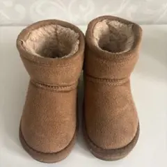 ブラウン スエード ショートブーツ14cm