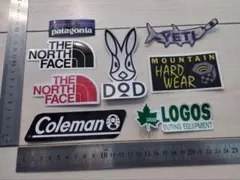 アウトドアステッカー　8枚セット　防水　車　自転車　ヘルメット