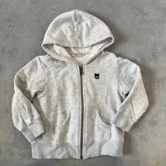 DOUBLE.B グレー パーカー 100