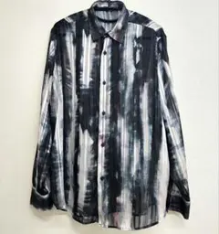 【ZARA】総柄 長袖 シースルー シャツ シアーシャツ　Sサイズ