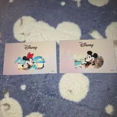 Disney 100 カード 2枚セット ミッキー ミニーあいこじゃんけん