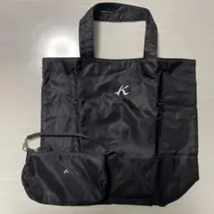【美品】キタムラ エコバッグ ポーチ付 黒
