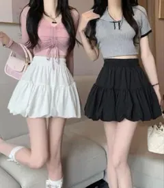 即購入OK グレイル　インパン裏地付きバルーンミニスカート