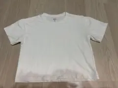 【UNIQLO】ユニクロ ドライEXクロップドTシャツ 半袖 S ホワイトのサムネイル