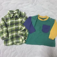 babyGAPチェックシャツ[90cm]MARKEY'Sカットソー [80cm]