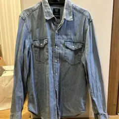 GAP デニムシャツ 長袖 ライトブルー