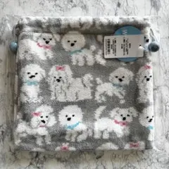 フェイラー ラブラリー　モフモフワンチャン 巾着 シルバーグレー 新品