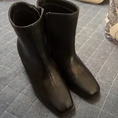 MISCH MASCH ブラック スクエアトゥブーツ S