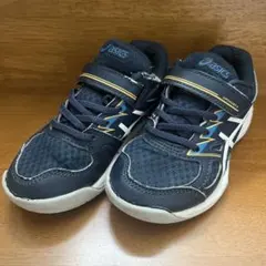 スニーカー　アシックス　テニスシューズ　UPCOURT4　17.5　ネイビー