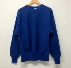 【完全無地】90s USA製 クロスグレイン 無地 リバースウィーブタイプ M