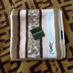 Yves Saint Laurent ハンカチ ストライプ レオパード