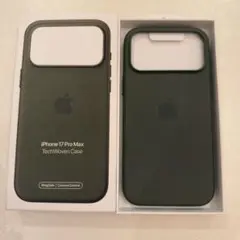 iPhone17 promax用純正テックウーブンケース