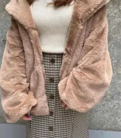 INGNI ショールカラーエコファー ジャケット