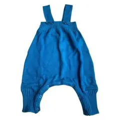 美品 ニット サロペット ネイビーグリーン 73