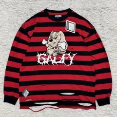 GALFY (ガルフィー) ビリビリボーダー ロンTee BLACK/GRAY - メルカリ