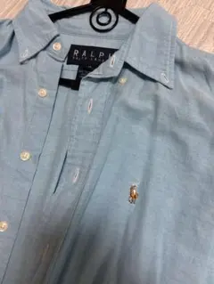 Ralph Lauren 水色 ボタンダウンシャツ サイズ8