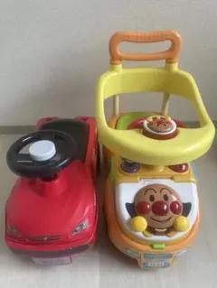 アンパンマン よくばりビジーカー ＆ キッズ スポーツカー 2点セット 室内使用