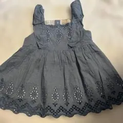 プティマイン ノースリーブチュニック デニム 110