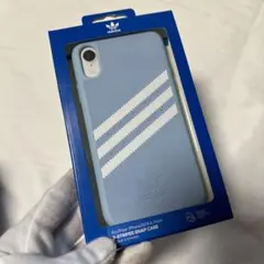新品　廃盤　iPhoneXR ケース adidas 3ライン　スカイブルー