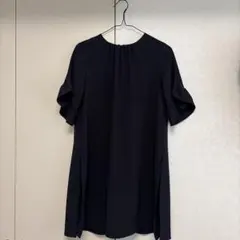 ZARA ミニワンピース　ネイビー