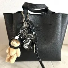 じゃらじゃらキーホルダー バッグチャーム キーチャーム 熊 ベア コントローラー