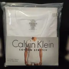 カルバンクライン　 Vネック　Tシャツ　白　2枚セット　XL