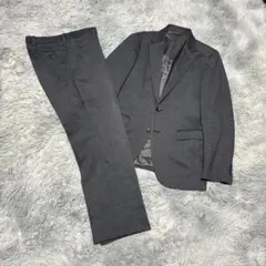【良品】BEAMS HEART 2B チェック グレースーツ セットアップ 48のサムネイル