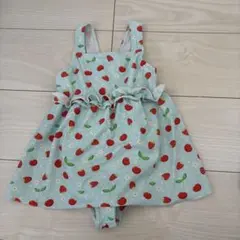 いちご柄 ワンピース水着 女の子用