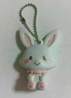 うさぎ ストラップ ホワイト ピンク