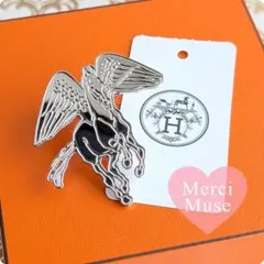 ❤お得なお品❤スカーフリング ペガサス グラヴェ シルバー金具 エルメスのサムネイル