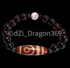 dZi beadsジービーズ 西蔵 玉髄 上肯 龍紋火供水蓮花天珠のブレス
