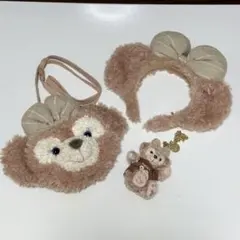 ディズニーシー　シェリーメイ　カチューシャ　ポシェット　マスコットストラップ