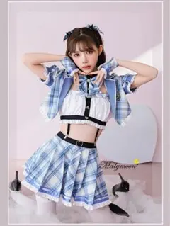 チェックデビル　制服　Malymoon マリームーン 小悪魔 ブルーのサムネイル