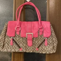 CELINE ピンク マカダム柄 ホーボー・ワンショルダー - メルカリ