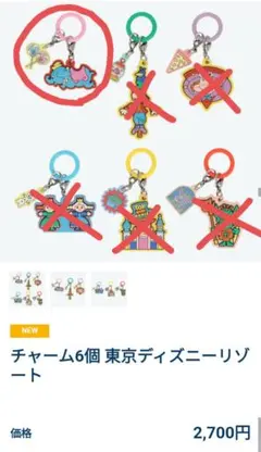 東京ディズニーリゾート　めじるしチャーム