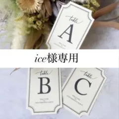 ice様専用｜4/10迄発｜テーブルナンバーE-1