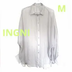 ★INGNI★イング シアーシャツ M グレー