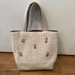 familiar x pionunnal コラボハンドバッグ move ベージュ